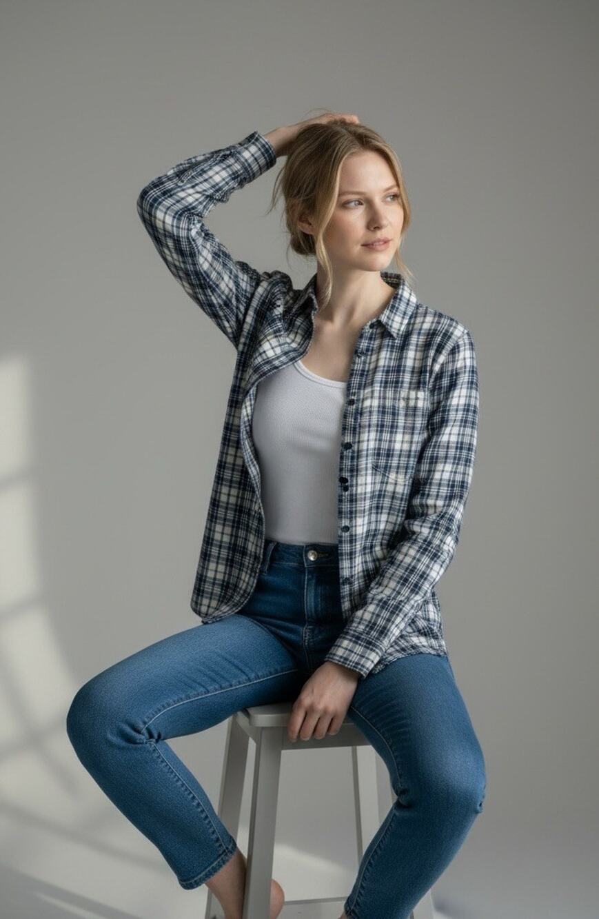 Madewell Women's Flannel Shirt Plaid Size XS Button Down Long Sleeve Classic
